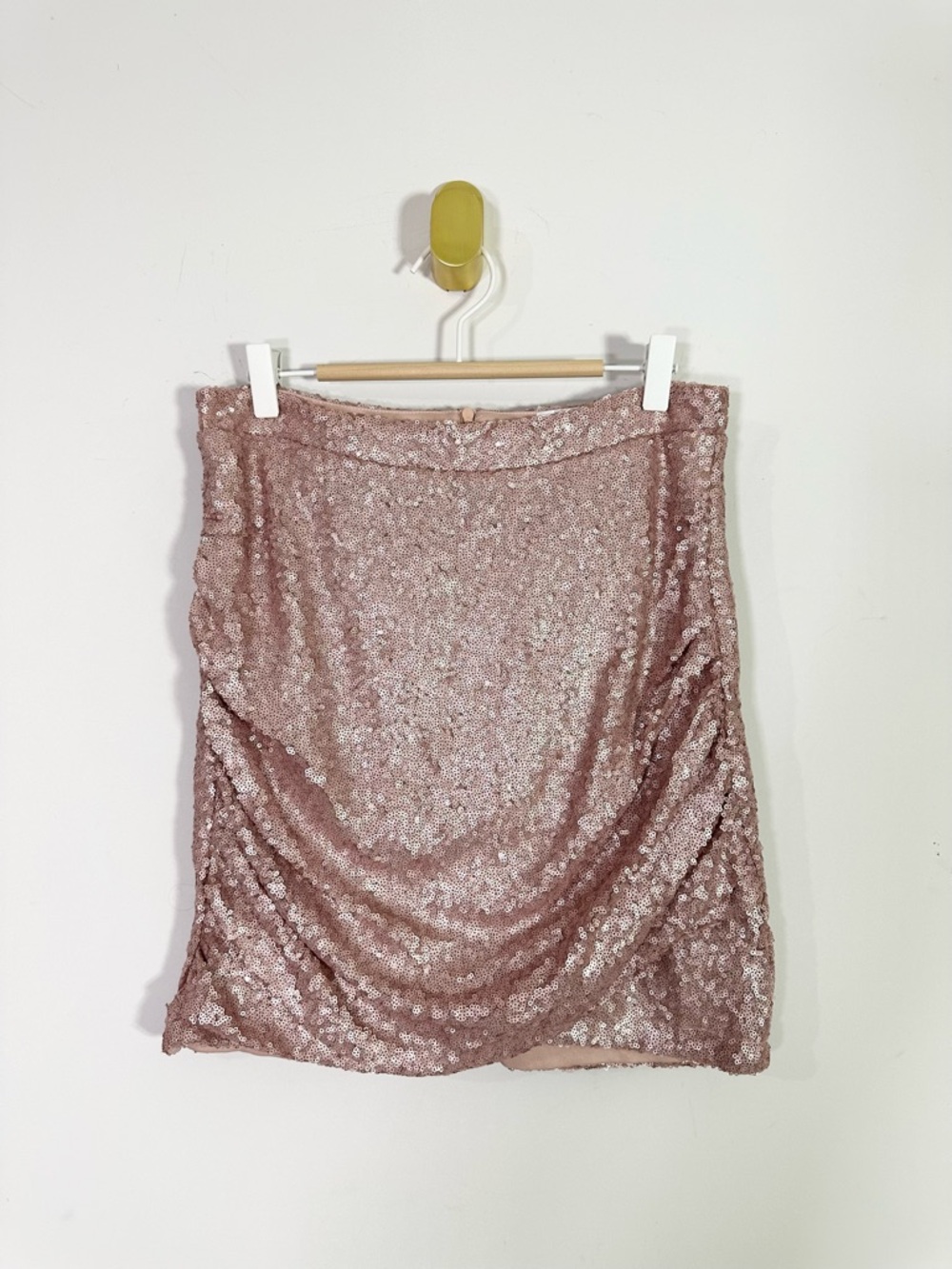 Saint Genies ASOS Dusty Pink Sequin Mini Skirt NWT